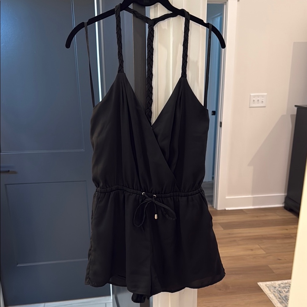 Love Riche Elegant Black Romper